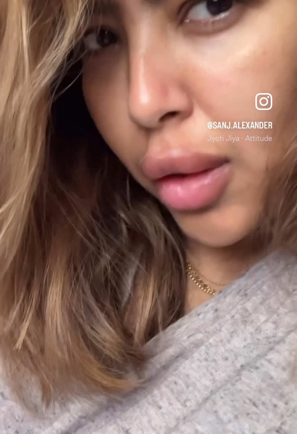A post by @sanjanaalexander1 on TikTok caption: Morning face 