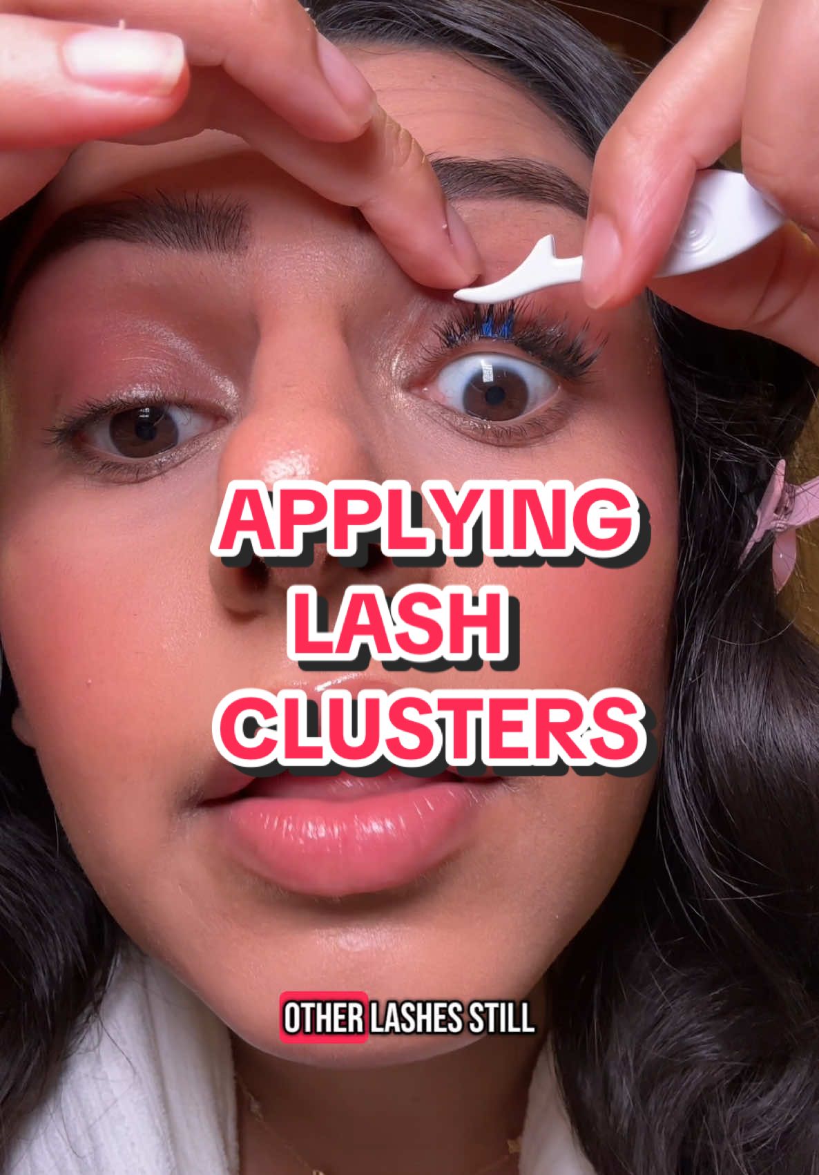 A post by @glambygilly on TikTok caption: Clearly I had too much time this morning 😂😂 @ArdellBeauty seamless undies loook so pretty 😻 #grwm #makeuptiktok #eyelashextensions 