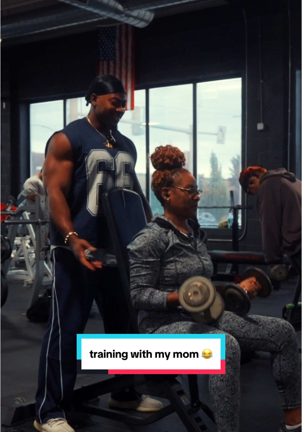 A post by @swolericketts on TikTok caption: she’s the original athlete 😂