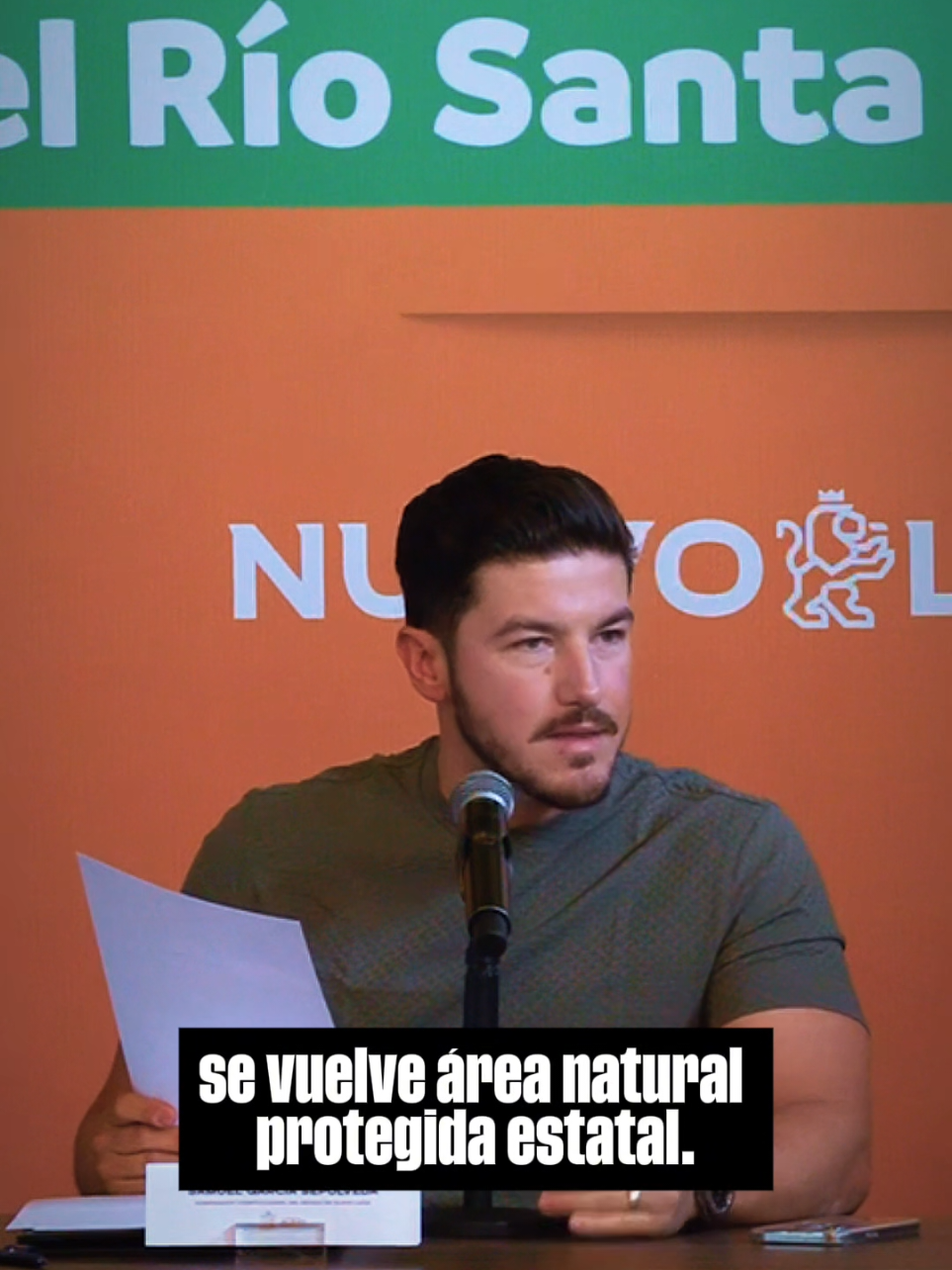 A post by @samuelgarciasepulveda on TikTok caption: Declaramos el río Santa Catarina área natural protegida. Hoy dejamos claro que el Río no se toca. #fyp #parati #RíoSantaCatarina #NuevoLeón