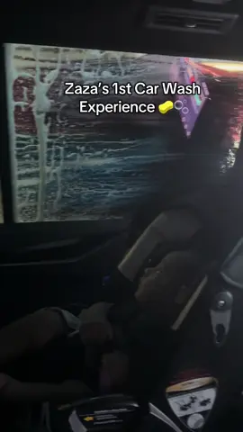 A post by @lilversachi on TikTok caption: He was so amused 😂🥹 #fyp #foryou #fy #lilversachi #viral #momtok #firsttimemom #baby #babyboy #carwash #explorepage 