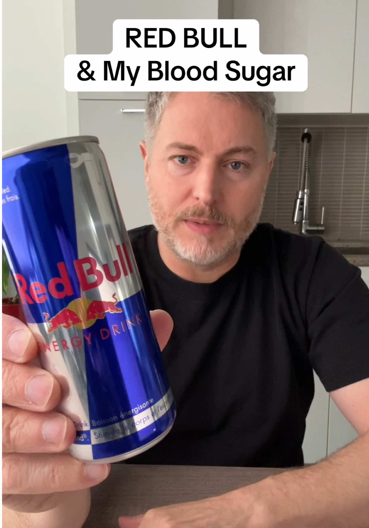 A post by @insulinresistant1 on TikTok caption: Red Bull and my blood sugar. How does it affect my glucose levels?  #bloodsugar #glucose #insulinresistant1 #redbull 