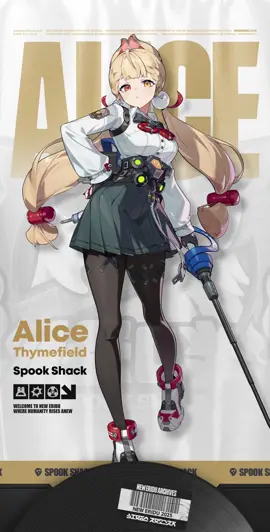 A post by @zenlesszonezero on TikTok caption: Agent Record | Alice Thymefield #zzzero #zenlesszonezero #AliceThymefield