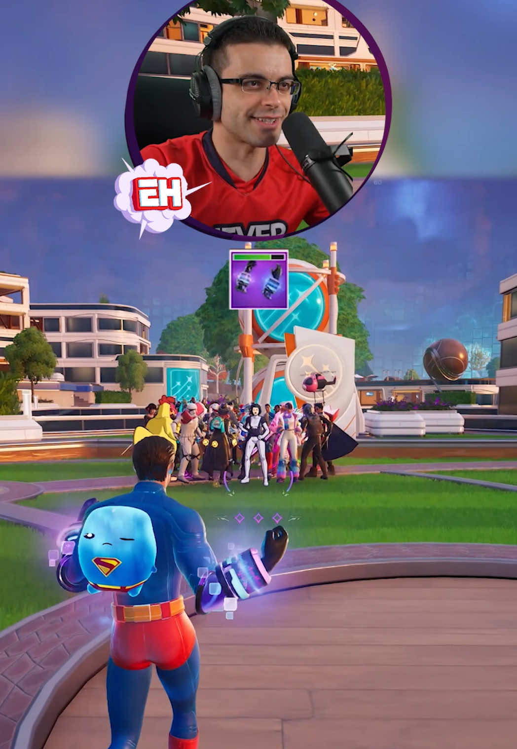 A post by @nickeh30 on TikTok caption: 100 players vs 1 Bass Boost