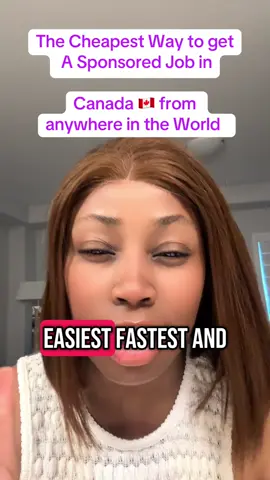 A post by @muvey10 on TikTok caption: Fastest cheapest and easiest way to get a sponsored job in Canada 🇨🇦 from anywhere in the world #lmia #jobsincanada #workpermitcanada #canadianimmigration #japa #studentsincanada #nigeriansinuk 