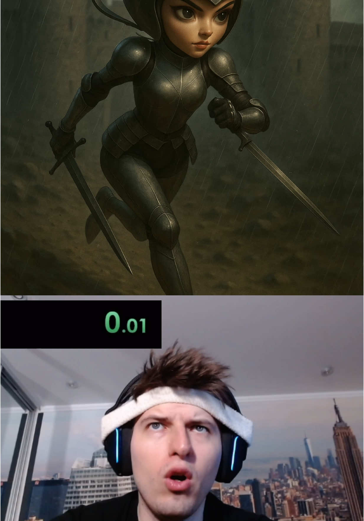 A post by @anatoxich on TikTok caption: Brainrot knights speedrun ⚔️🤸