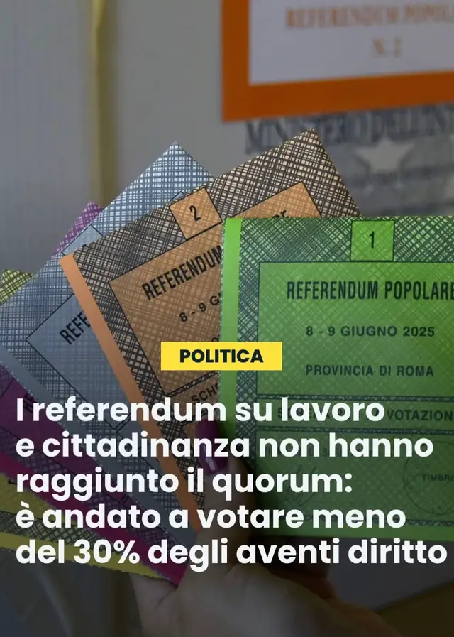 A post by @patrioti_giorgiameloni on TikTok caption: #referendum #cittadinanza #fyp #perte 