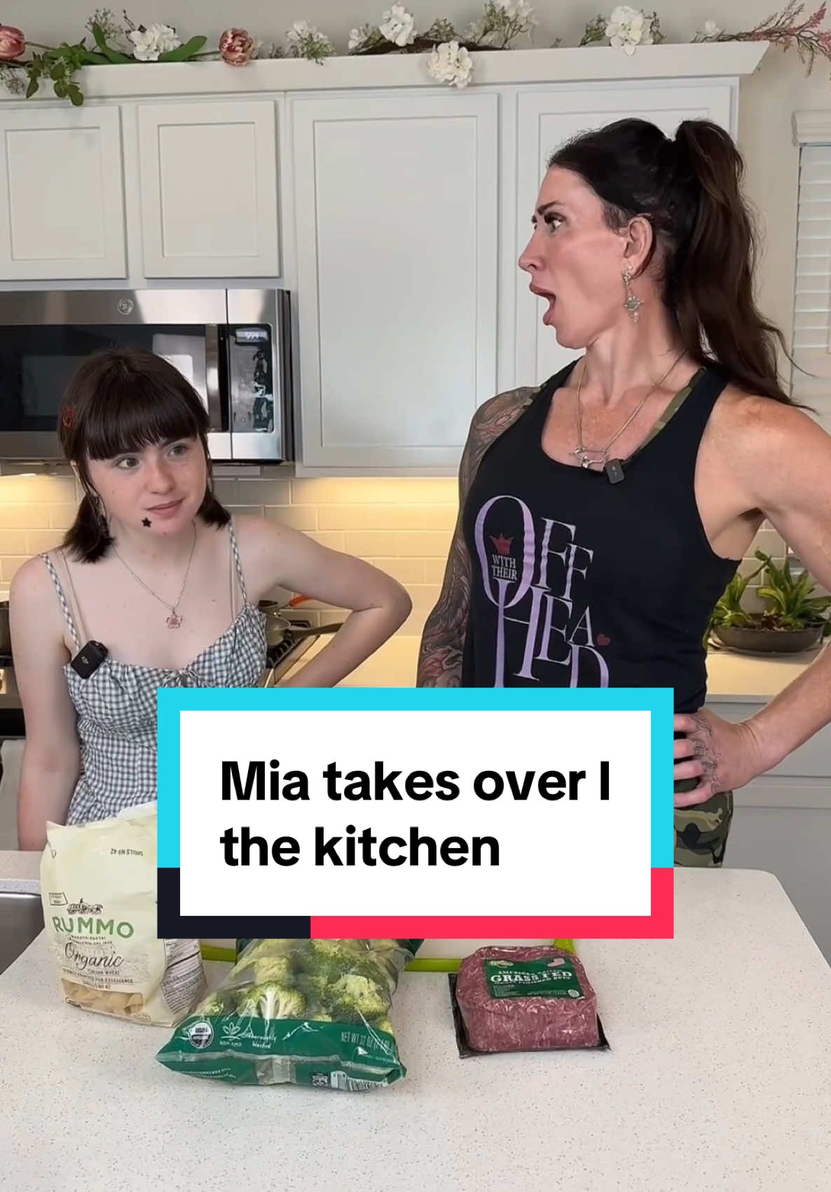 A post by @gabbituft on TikTok caption: It’s officially “The Mia Show” 😂 - Easily make food for your nutrition style and your family’s.  - For more amazing recipes like this and to have them paired with an amazing fitness program, go to: - Coachgabbi.com - OR - Details in my profile. - Gabbi & Mia 💕 - (Not a paid partnership with anyone…EVER) - #healthyfood #nutrition #family