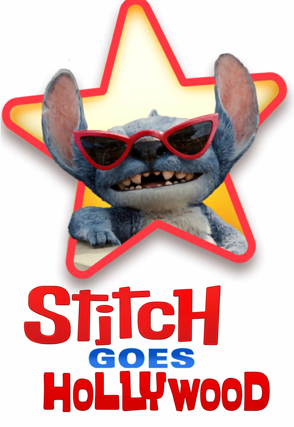 A post by @disneystudios on TikTok caption: Stitch is going Hollywood this week ⭐️ #LiloAndStitch is now playing only in theaters! Get tickets now.