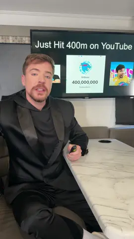 A post by @mrbeast on TikTok caption: If we get to 130 Million I’ll unblock @Nolan Hansen.  If you want more people to check out your store, use a .store domain, sell more with .store!