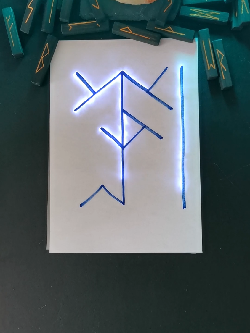 A post by @greater_magic on TikTok caption: Binderune um Gedanken zu beeinflussen #runenmagie #runen 
