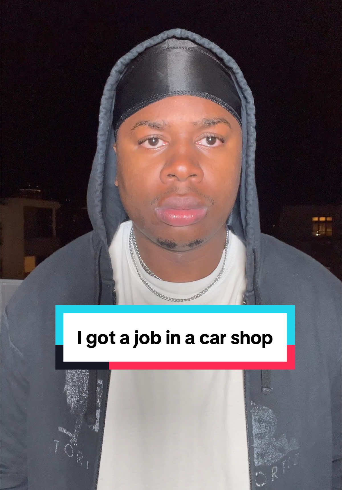 A post by @iamjonathanpeter on TikTok caption: first and last day as a mechanic..