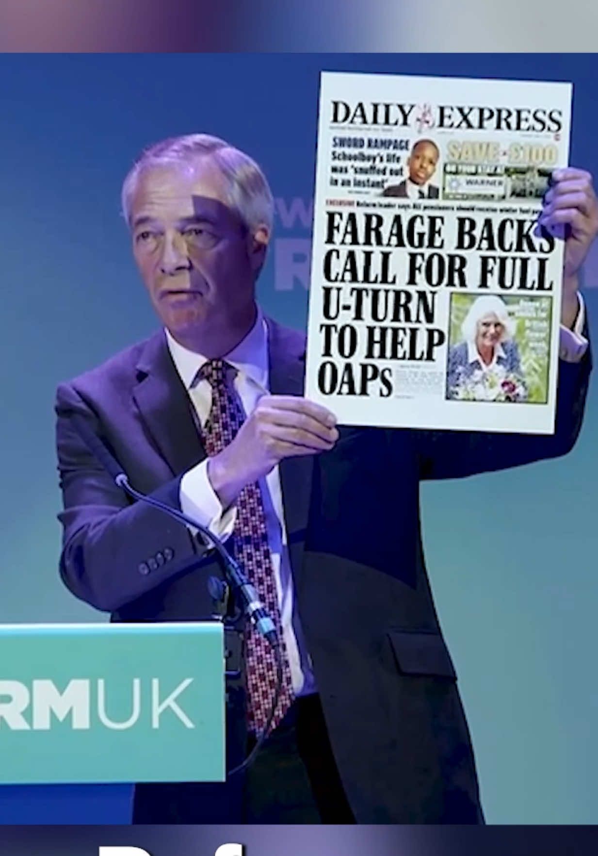 A post by @nigel_farage on TikTok caption: A successful campaign to reinstate the winter fuel allowance. ✅