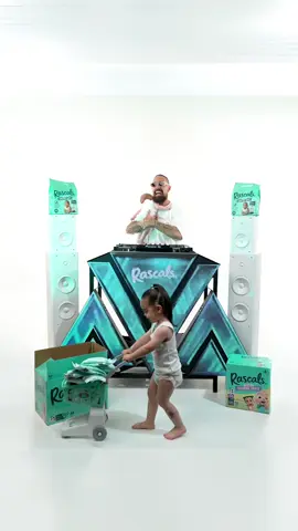 A post by @lenjpearce on TikTok caption: Rascals asked me to remix their song... and yep, it’s about diapers. So good, I had to make a banger 💥🍼🤪 @Rascals #rascals #ad 