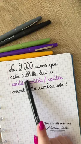 A post by @maitressadeline on TikTok caption: #apprendresurtiktok #finieslesfautes #casecritcomment #60dicteespoursentrainer 