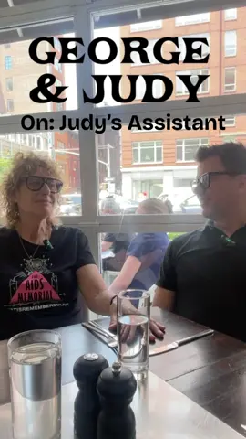 A post by @georgehahnnyc on TikTok caption: George & Judy on… Judy’s assistant.