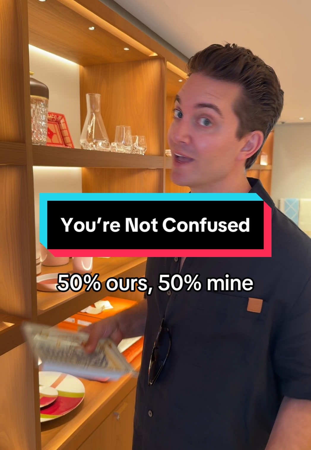 A post by @ericgoldie on TikTok caption: Yes you understood that correctly, Greg! #husbands #couplescomedy #marriedlife #husbandsoftiktok #southoffrance 