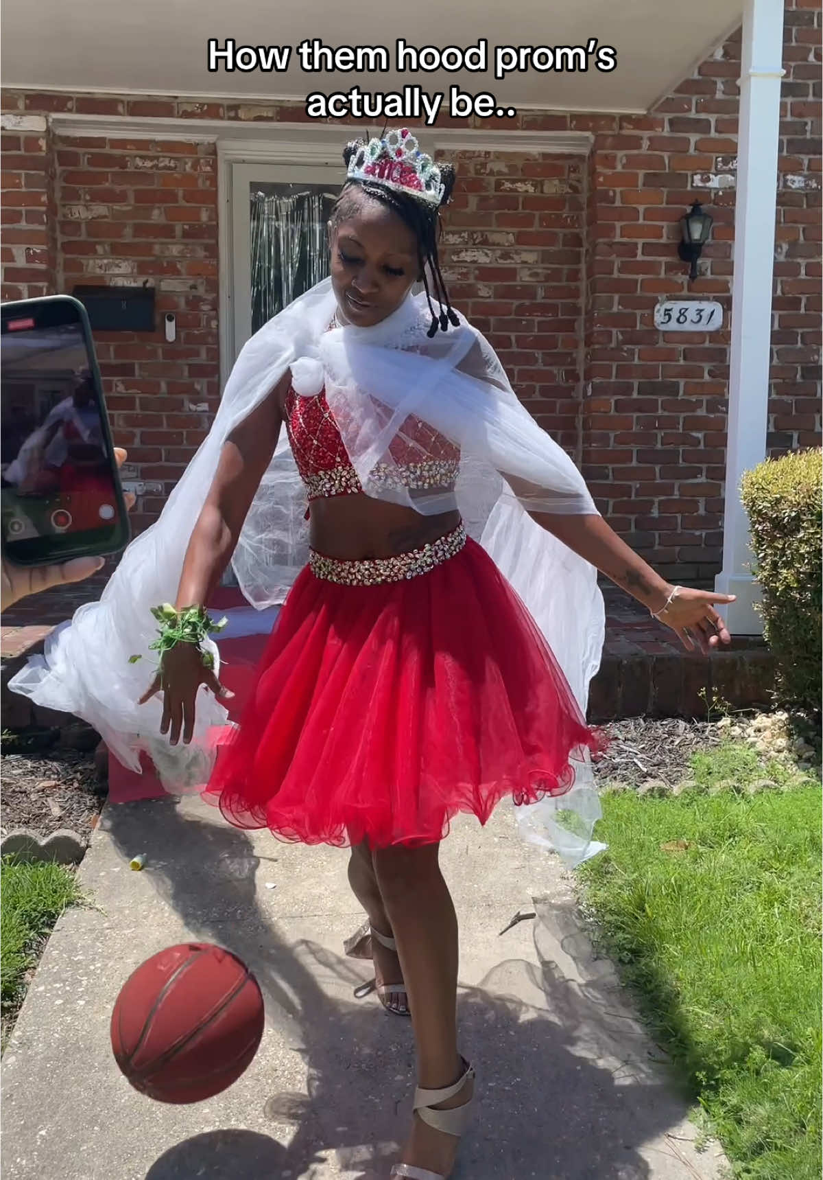 A post by @kamtunechi on TikTok caption: Now THIS is hood prom 😂😂😂