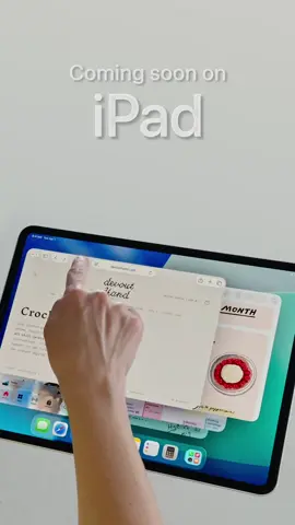 A post by @apple on TikTok caption: Big things coming to iPad. This fall, you’ll be able to multitask with a ton of windows, access files from your Dock, navigate with a menu bar, and do so much more on your iPad. Learn more at www.apple.com/os. “Only You” by Ginger Root #iPadOS26 #WWDC25 #Apple 