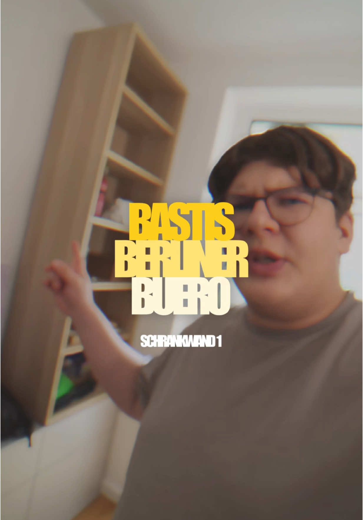 A post by @beac_basti on TikTok caption: Ich schwöre, die Schrankwand wird diesmal wirklich fertig … #howto #schrankwand #einbauschrank #bauen #ikeahack #beac_basti #bastisberlinerbüro #profi #vlog
