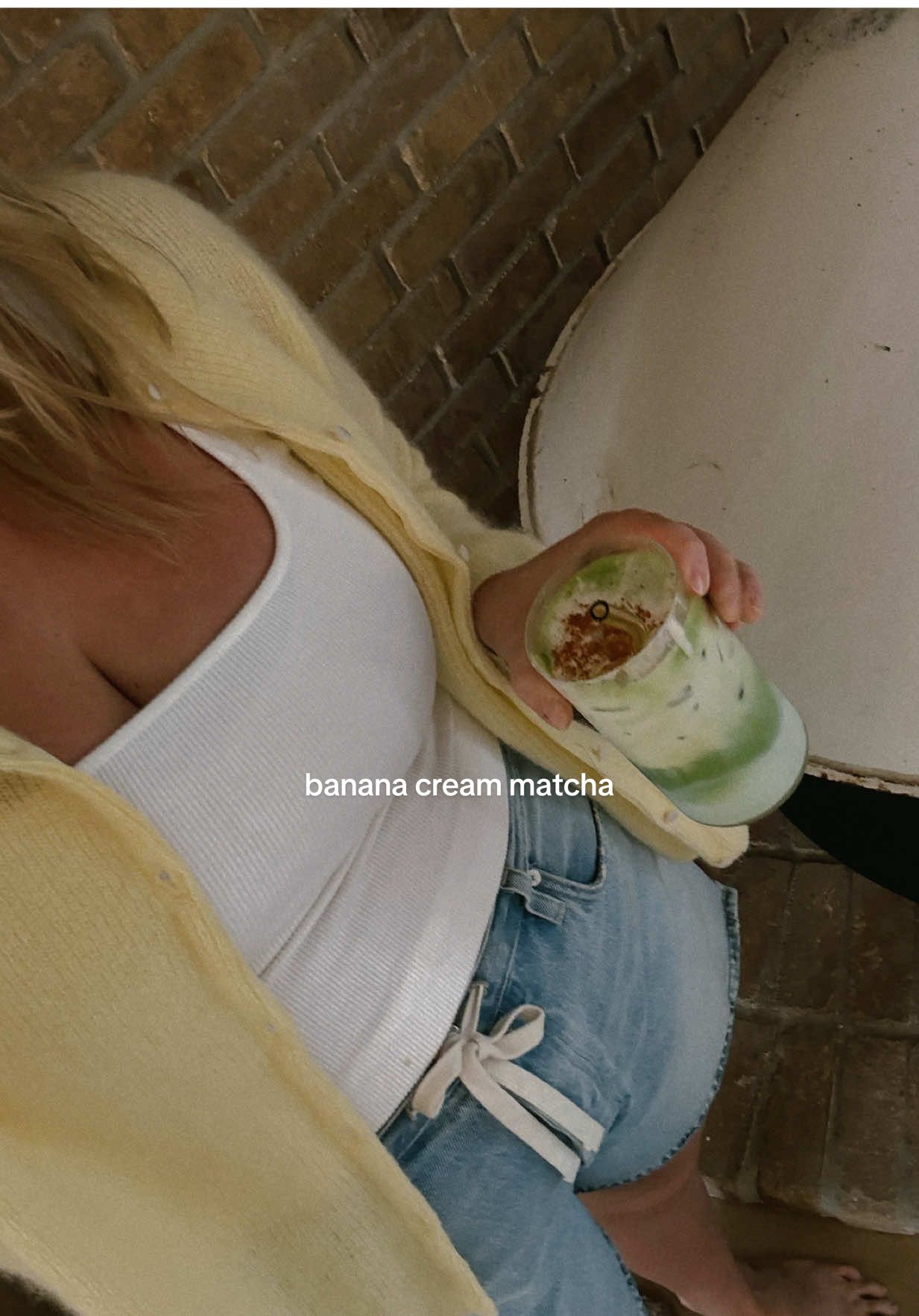A post by @emilyfranciswheaton on TikTok caption: new fixation alert!!!! 🍌🍵 #bananacreammatcha #matcha #matcharecipe #athomematcha #matcharecipe @Jade Leaf Matcha @Vitamix @Fable @Simply Organic @H-E-B 