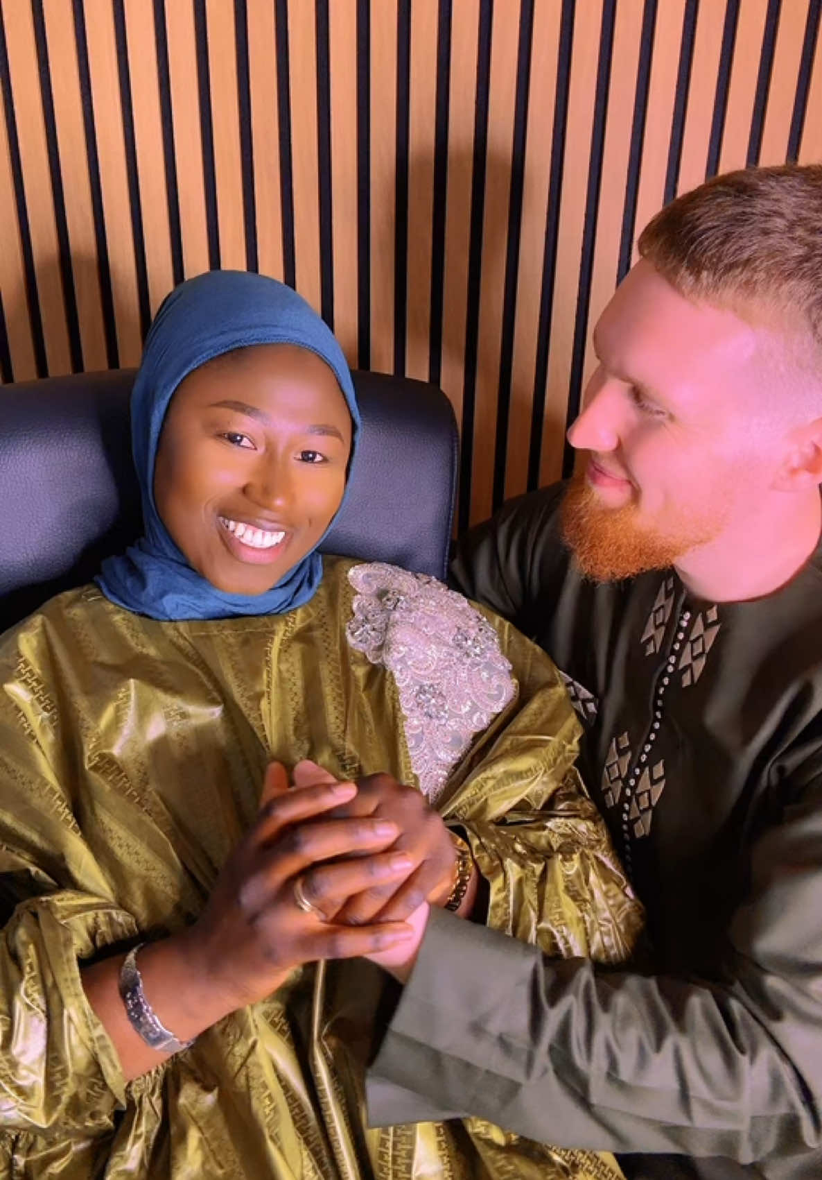 A post by @fatouundhamza on TikTok caption: ❤️ #muslimcouple #couple #gambiantiktok #fyp 