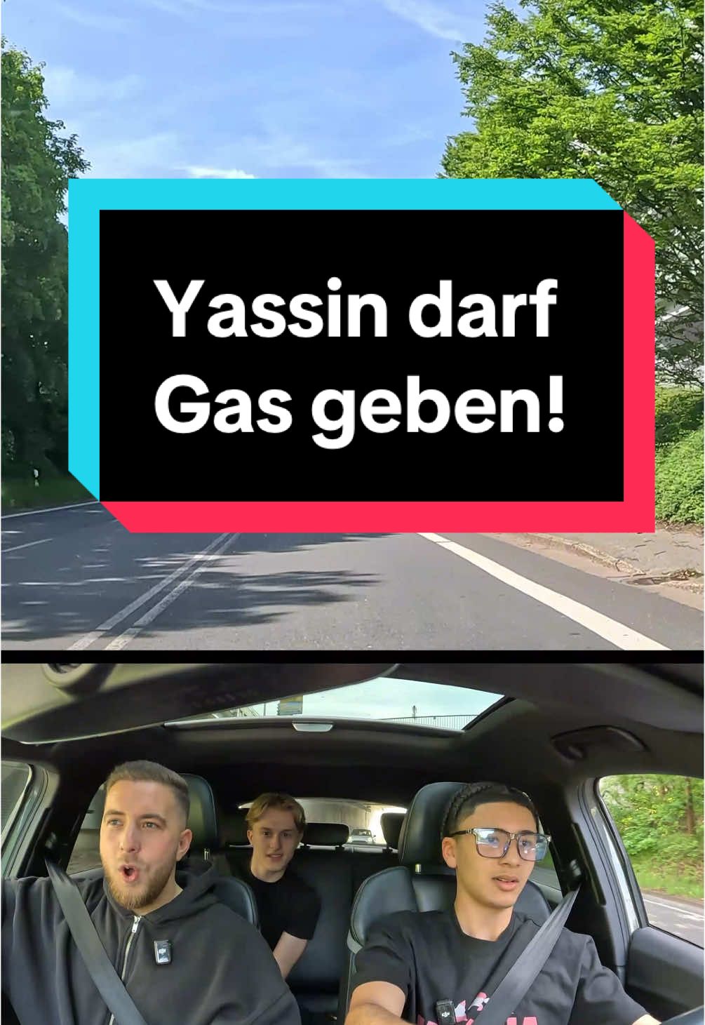 A post by @mustafahrlehrer on TikTok caption: @yssnho darf endlich die Pedale benutzen! 😜 #fahrschule #fahrlehrer #fahrstunde #mustafahrlehrer #fahrschüler #yassin #erstefahrstunde #führerschein 
