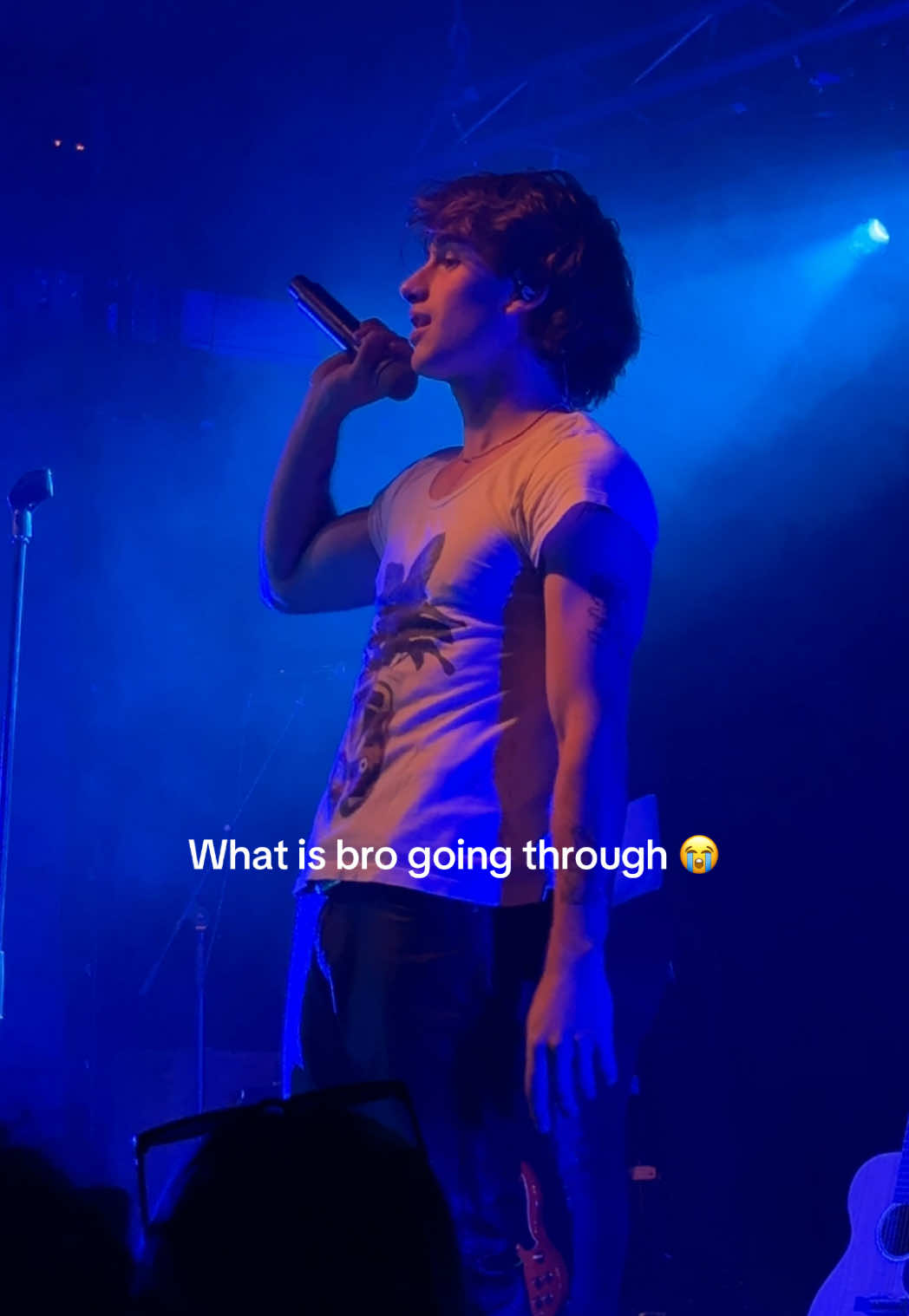 A post by @johnnyorlando on TikTok caption: Physically on stage, mentally going 90 in a 35