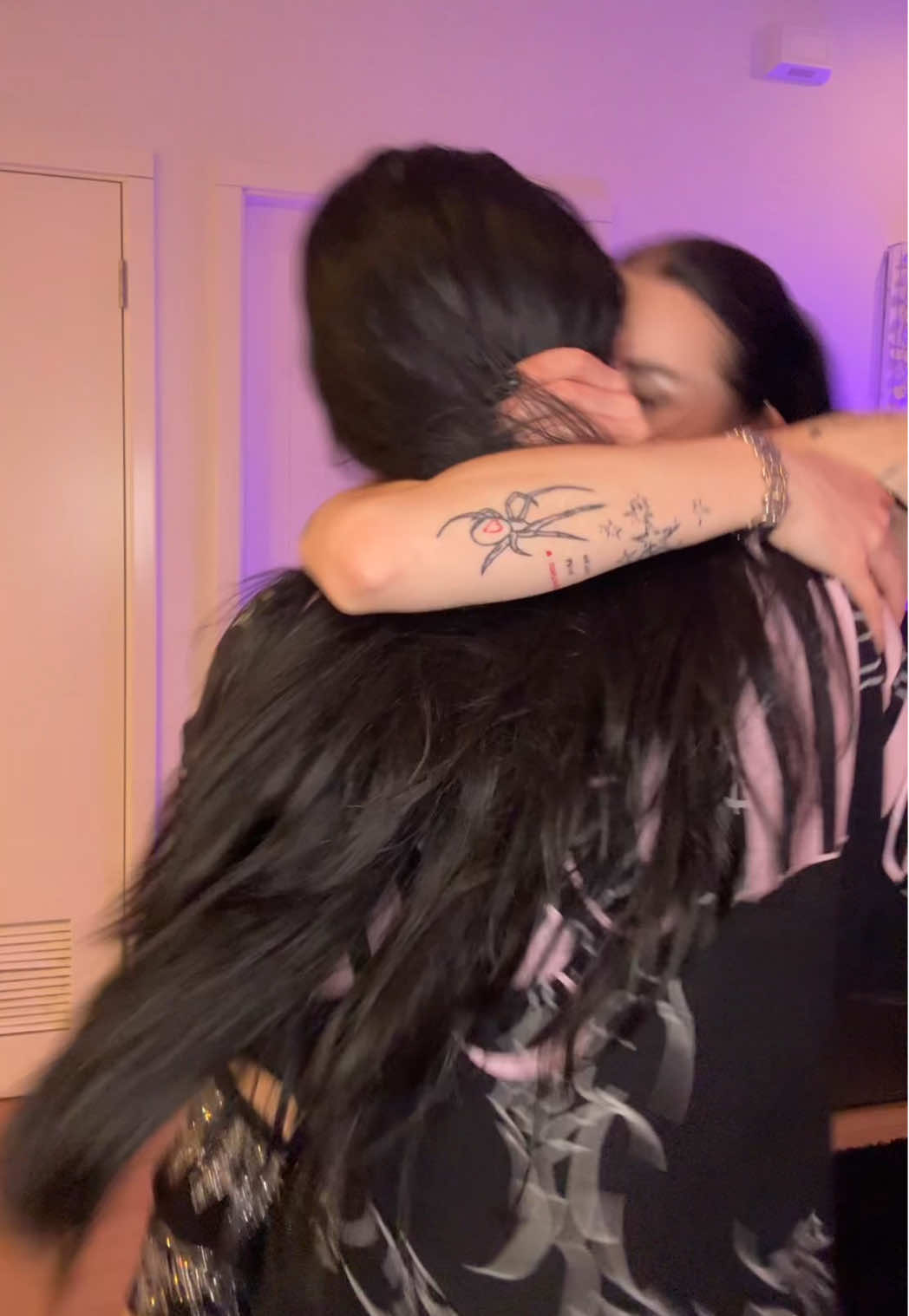A post by @plutowtf on TikTok caption: attacked w kisses <33 #wlw 