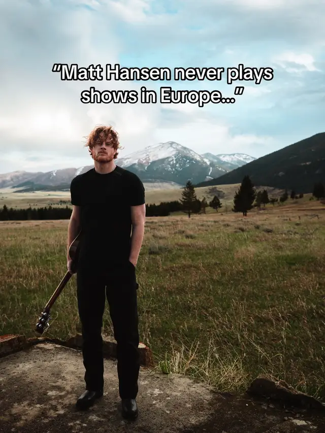 A post by @matthansenmusic on TikTok caption: Send this to the love of your life and come to a show!!