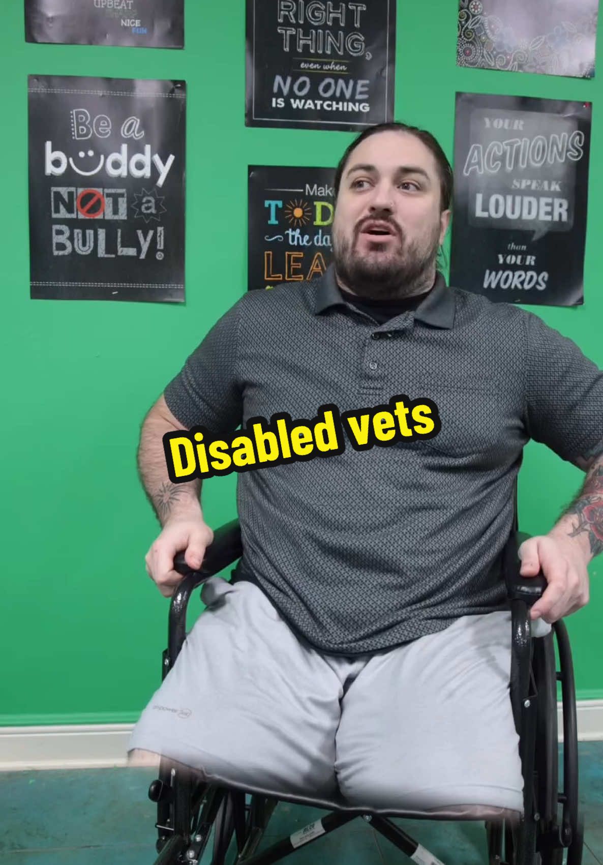 A post by @leigh_mcnasty on TikTok caption: When kids see disabled people🤣 #kids #school #teacher