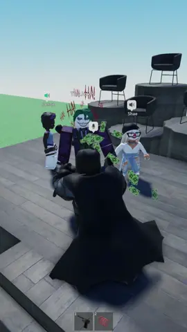 A post by @thebadmanbatman on TikTok caption: meeting the jonkler again! #batman #fyp #Gaming #challenge #xycba #prank #roblox #foryoupage #foryou #funny #viral