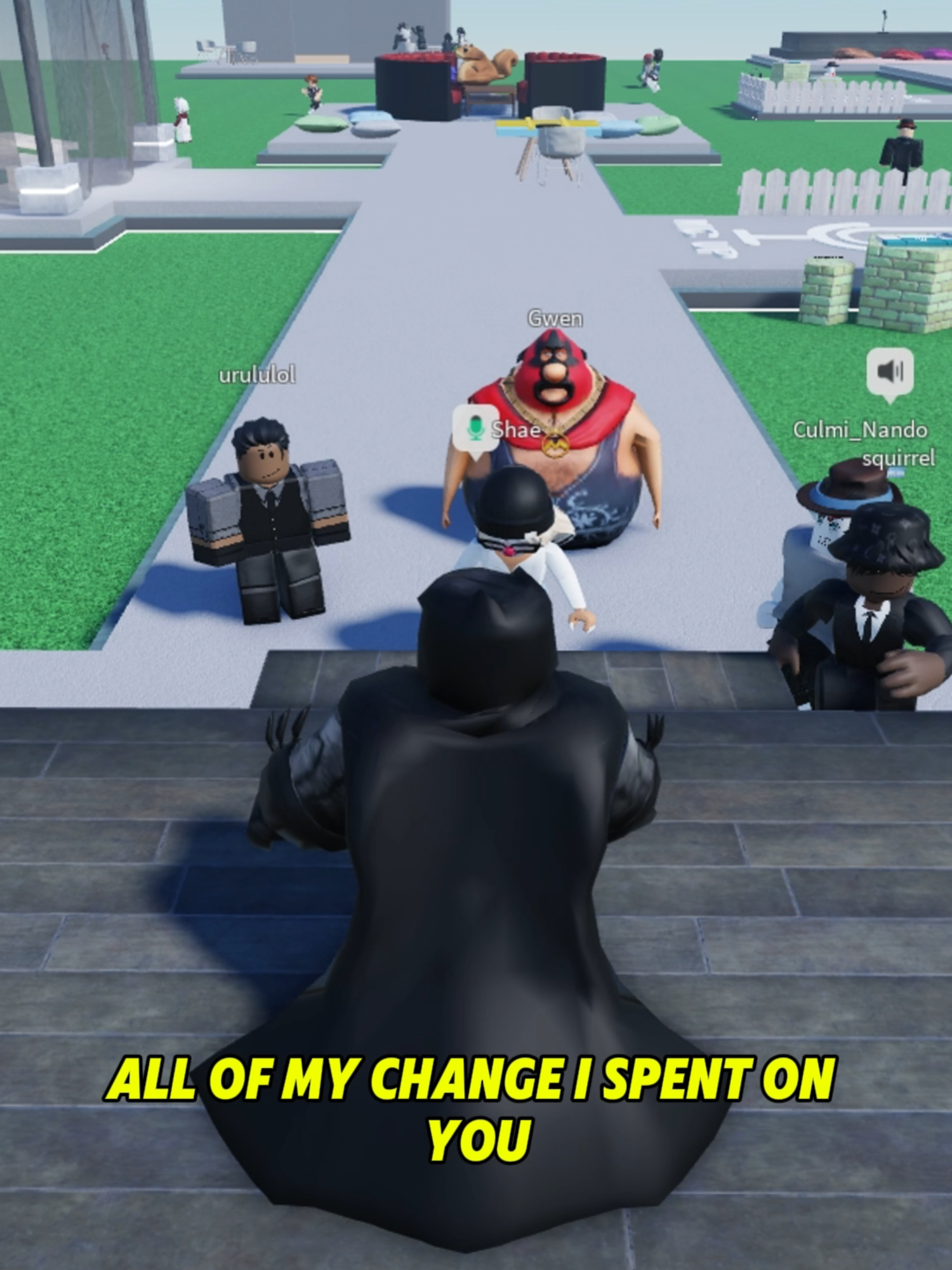 A post by @thebadmanbatman on TikTok caption: batman having a concert in Roblox #batman #fyp #Gaming #challenge #xycba #foryou #foryoupage #viral #funny #edit