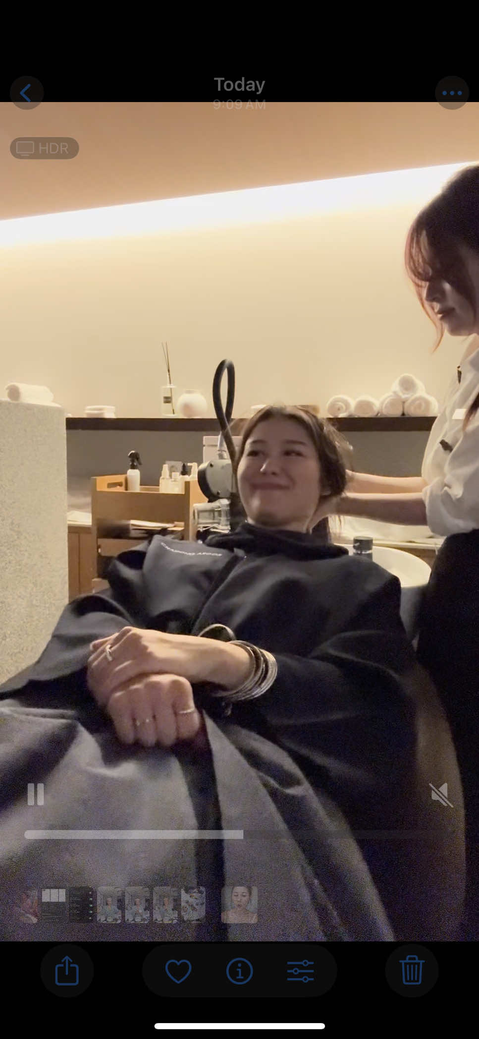 A post by @pepperonimuffin on TikTok caption: let’s get this head spa’d!