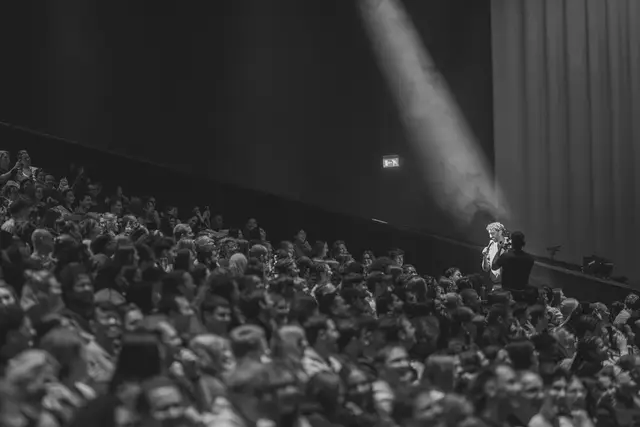 A post by @morganjay on TikTok caption: Photos taken by @Col last night at theater Amsterdam. 