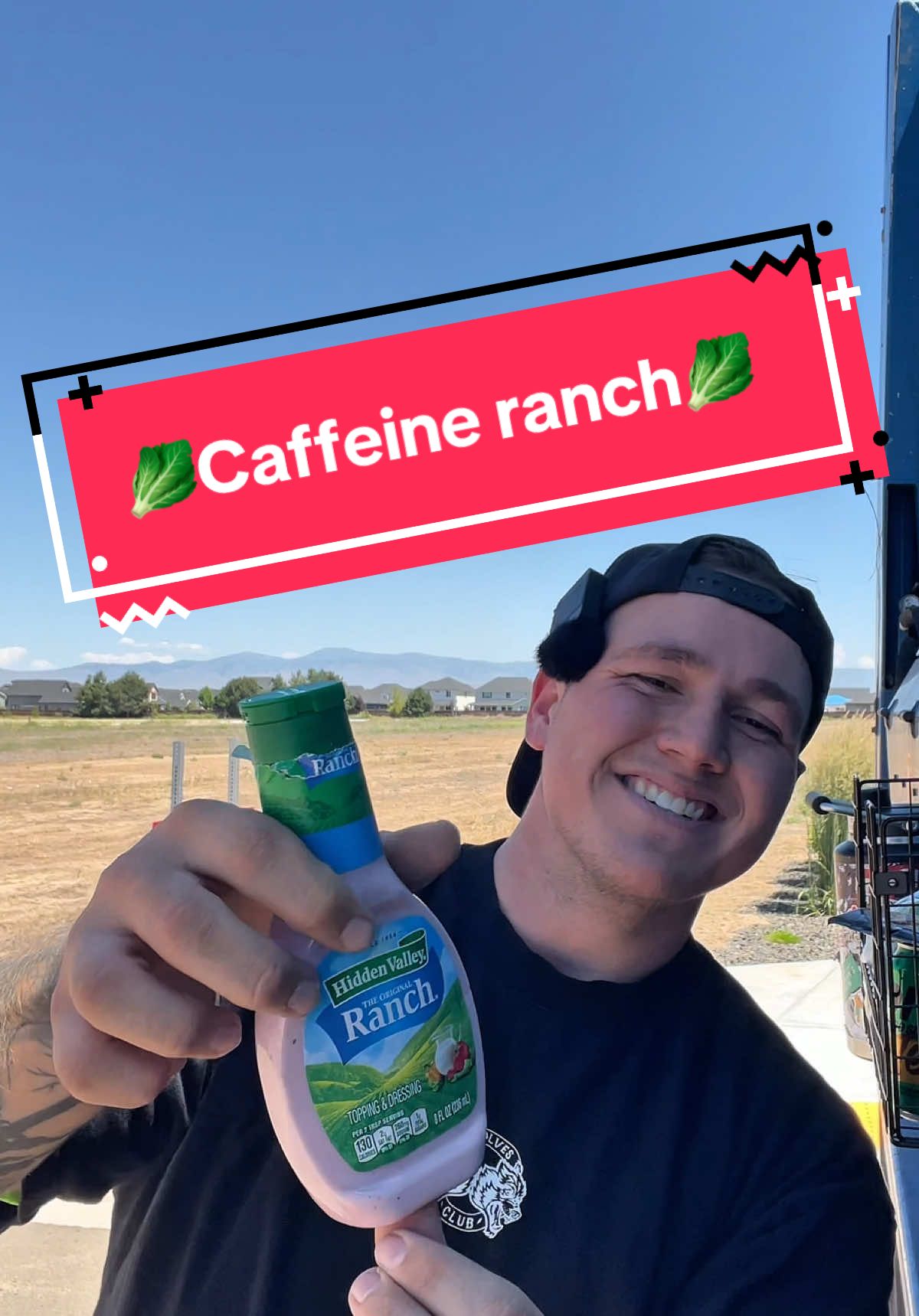 A post by @datrashmaaan on TikTok caption: Ranch with 200 mg of caffeine?!?🥬##boydinner##trashsalad##bluecollar##bringbackboydinner