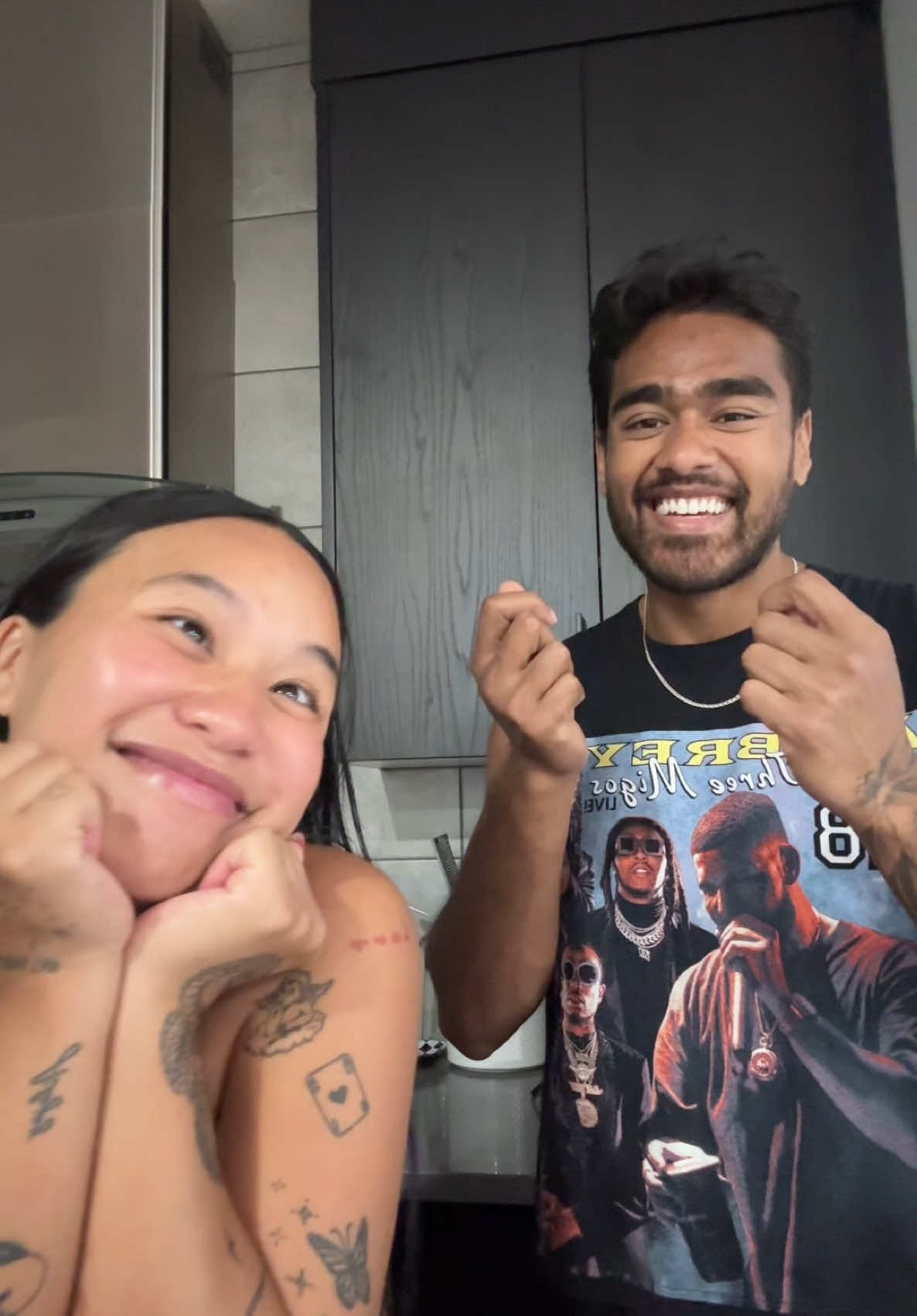 A post by @aileenchristineee on TikTok caption: I think I cringed at myself more than he did 😂😂 @DevenChris 