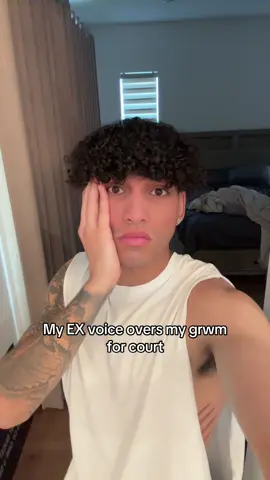 A post by @imanthonyvargas on TikTok caption: My EX voice overs my grwm  for court 😒 #grwm #voiceover #fyp 