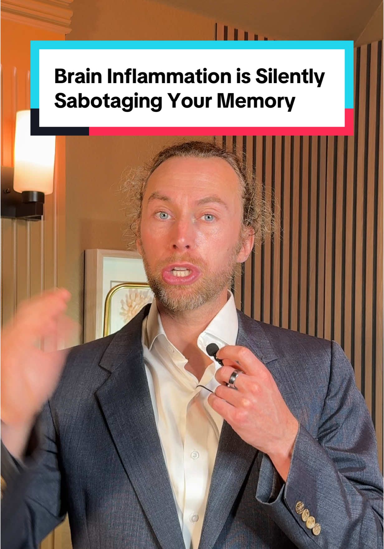 A post by @robertwblove on TikTok caption: Brain inflammation is silently sabotaging your memory. #Alzheimers #Dementia #Inflammation #Brain #Memory #LionsMane #Supplements #Sardines #RobertLove #RobertWBLove 
