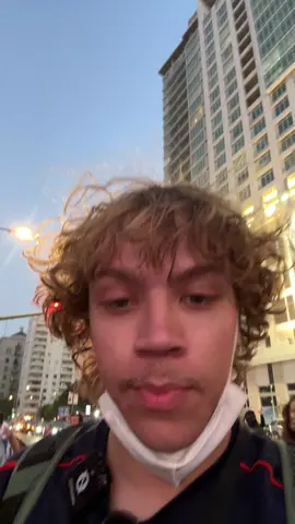 A post by @cricken_ on TikTok caption: the protests have gone right back to being peaceful 