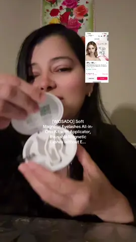 A post by @sharmahema89 on TikTok caption: [WOSADO] Soft Magnetic Eyelashes All-in-One Kit with Applicator, Reusable Magnetic Lashes without E...#tiktokfriends🙏🏻🙏🏻 #foryoupage🙏🏻 