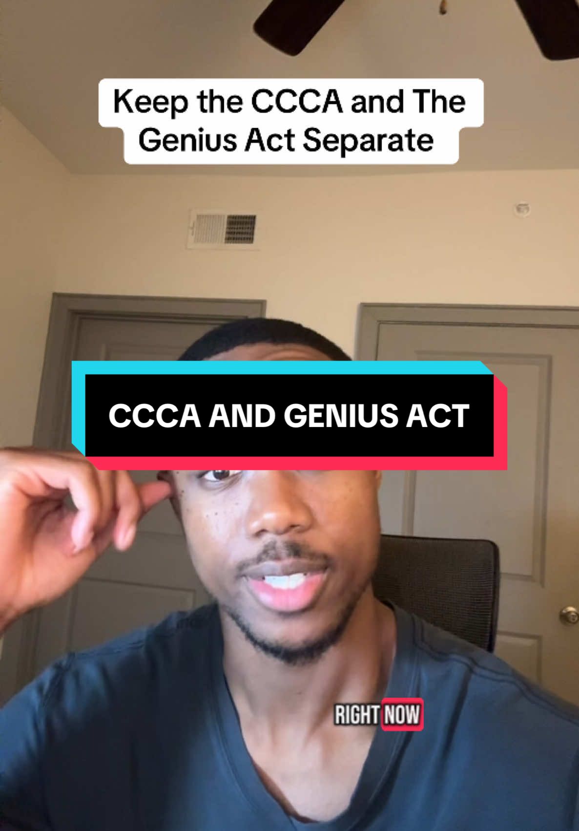 A post by @the_jefferymead on TikTok caption: Keep them separate. Don’t let the CCCA tank the GENIUS Act