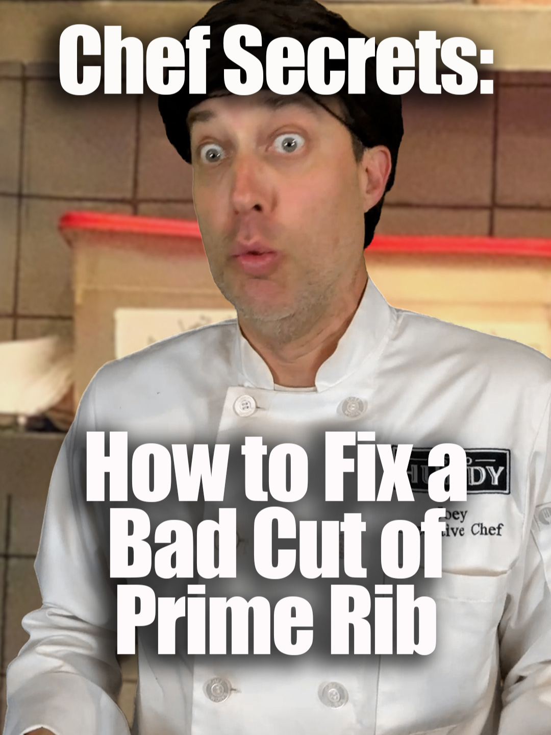A post by @drew_talbert on TikTok caption: Sometimes you just have to seen things from the opposite side (co-write w/ @andrea.kelley, inspired by a video from @whatsthatmeen) #restaurantcomedy #lifehacks #cheflife #serverlife #bistrohuddy