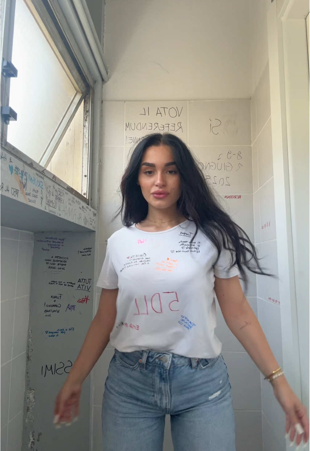 A post by @giadapasquii on TikTok caption: mi mancherà questo bagno🥲