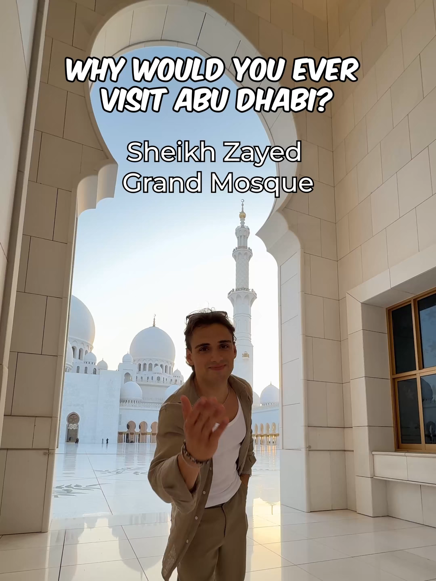 A post by @faffapix on TikTok caption: WHY WOULD YOU EVER VISIT ABU DHABI? 🇦🇪 @inabudhabi #InAbuDhabi /ad