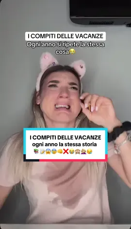 A post by @lauradimaso2 on TikTok caption: E voi vi anticipate o vi riducete all’ultimo minuto?🙈 #compitidellevacanze #iodapiccola#vacanzeestive#comedy#commedia#mammaefiglia#miamammamiammazza #miamammagiudica #comica#comicità #sifaperscherzare #sifaperridere #humor#parati#fypツ #xcyzba 
