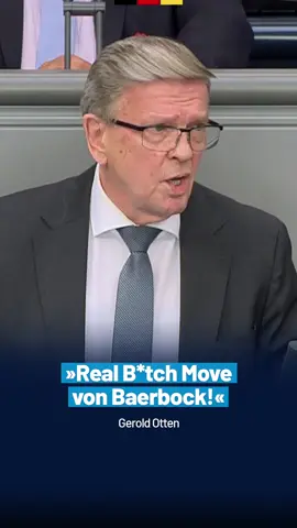 A post by @afdfraktionimbundestag on TikTok caption: Gerold Otten zu Baerbocks Wahl zur Präsidentin der UN-Vollversammlung! 😂 - AfD-Fraktion im Bundestag #bundestag