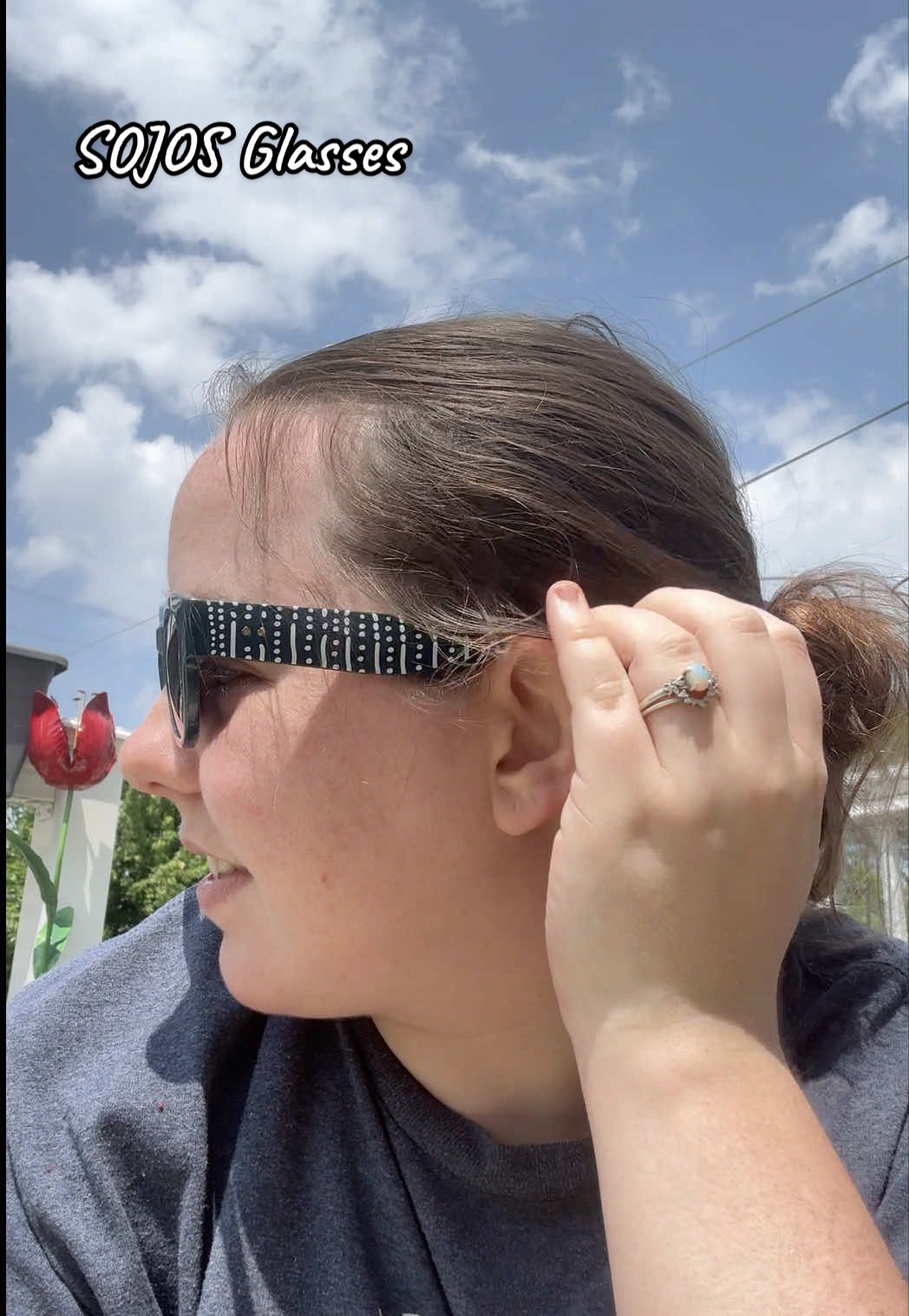 A post by @livingplanetfriendly on TikTok caption: 🌊 Every year, 100 million marine animals die from plastic waste — it’s time to change that. ad I’m proud to partner with @sojosvision in their mission to protect our oceans. Their new sustainable eyewear collection is made from recycled plastic and discarded fishing nets — stylish and ocean-friendly. I’m wearing Bloom, inspired by the gentle whale shark and Baleen inspired by the humpback whale 💙 Use the code MARIASOJOS to save 10% off at the link in my bio  #WearTheWave #SOJOS #SustainableStyle