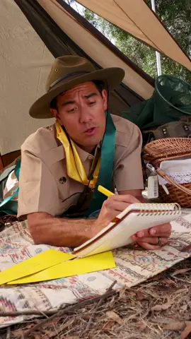 A post by @zachking on TikTok caption: Welcome to Camp Timber 🏕️ 