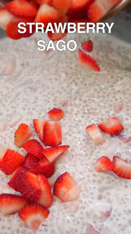 A post by @tiffycooks on TikTok caption: Strawberry 🍓 Sago, the perfect summer dessert #dessert 
